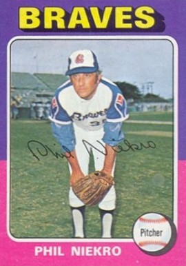1975 Topps Mini Phil Niekro #130 Baseball Card
