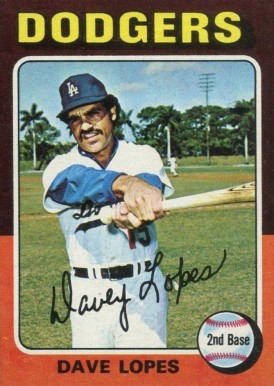 1975 Topps Mini Davey Lopes #93 Baseball Card