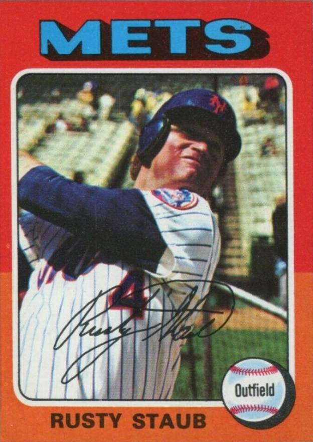 1975 Topps Mini Rusty Staub #90 Baseball Card
