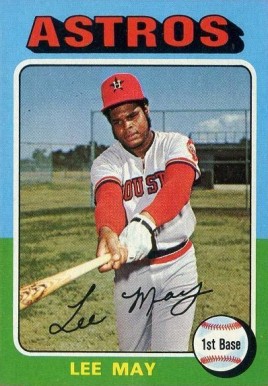 1975 Topps Mini Lee May #25 Baseball Card