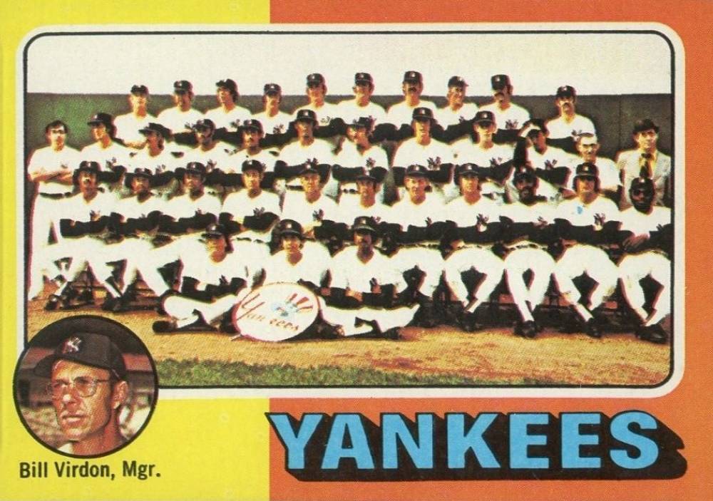 1975 Topps Mini Yankees Team #611 Baseball Card