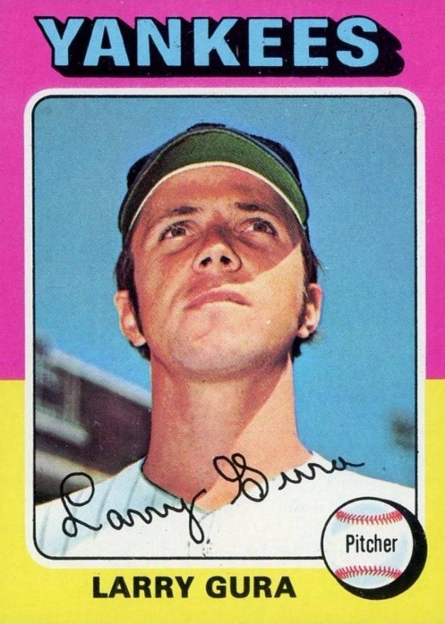 1975 Topps Mini Larry Gura #557 Baseball Card