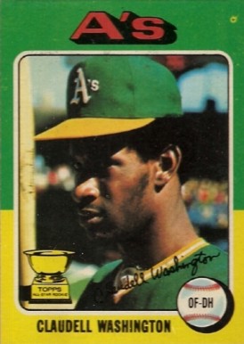 1975 Topps Claudell Washington #647 Baseball Card