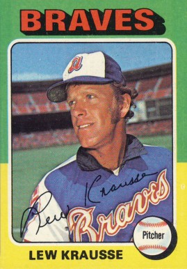1975 Topps Lew Krausse #603 Baseball Card