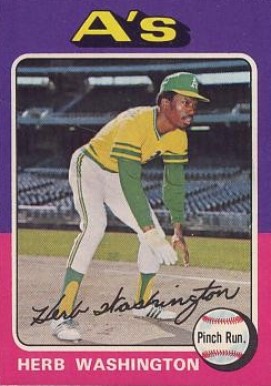 1975 Topps Herb Washington #407 Baseball Card
