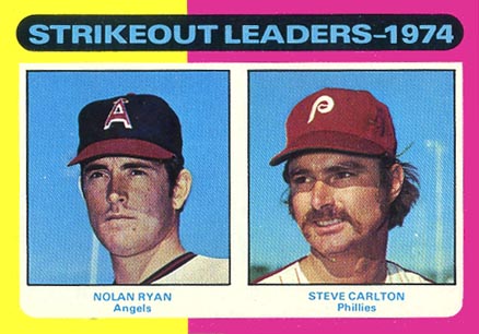 1975 Topps Strikeout Leaders #312 Baseball Card