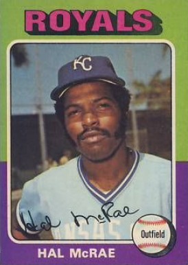 1975 Topps Hal McRae #268 Baseball Card