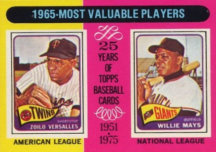 1975 Topps 1965 MVP's #203 Baseball Card