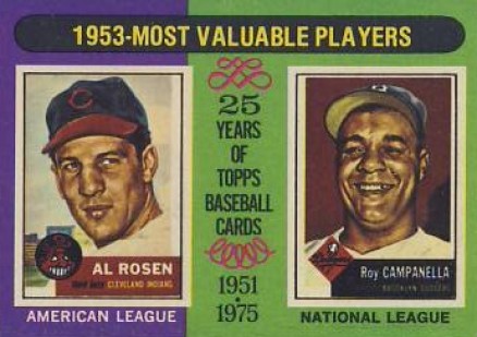 1975 Topps 1953 MVP's #191 Baseball Card