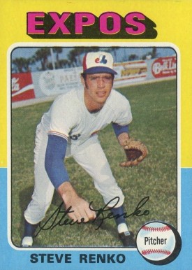 1975 Topps Steve Renko #34 Baseball Card