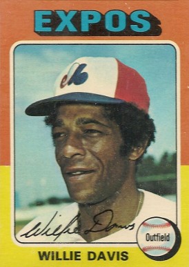 1975 Topps Willie Davis #10 Baseball Card