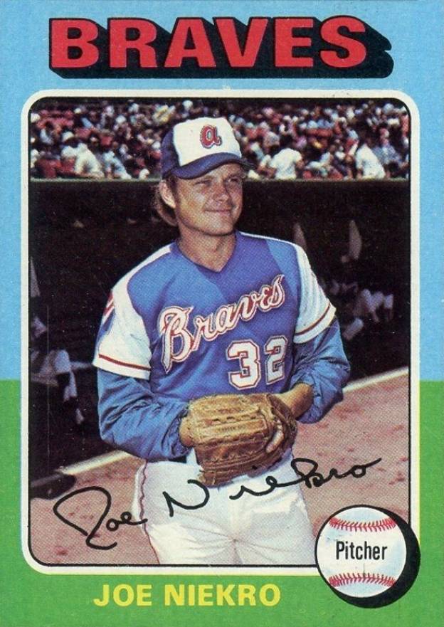 1975 Topps Joe Niekro #595 Baseball Card
