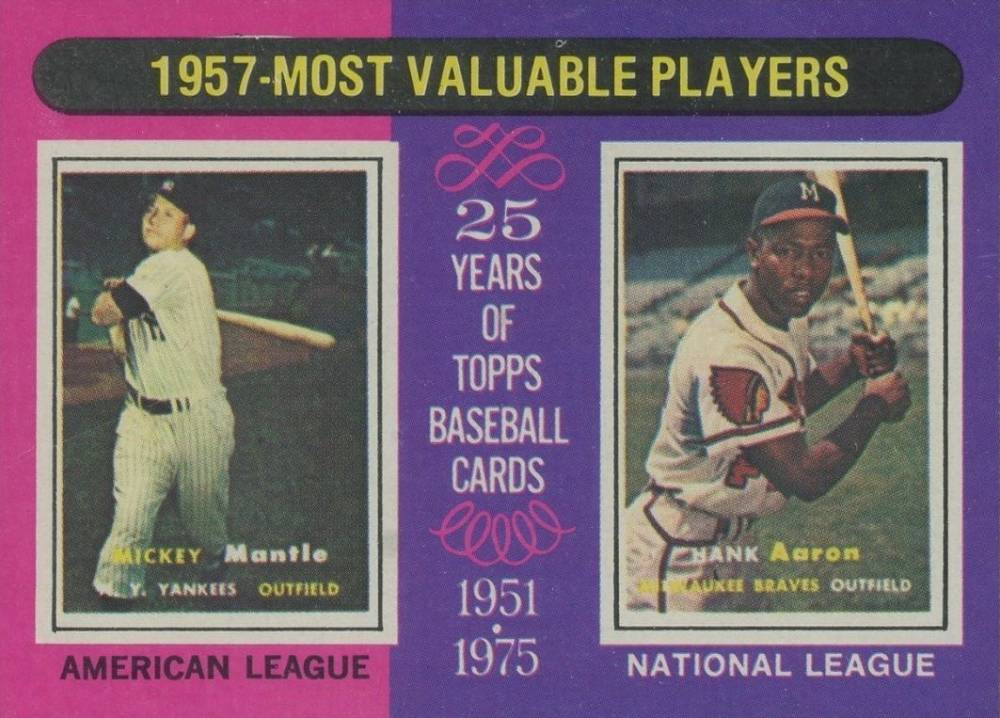1975 Topps 1957 MVP's #195 Baseball Card
