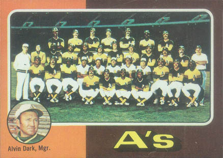 1975 Topps Oakland A's Team #561 Baseball Card