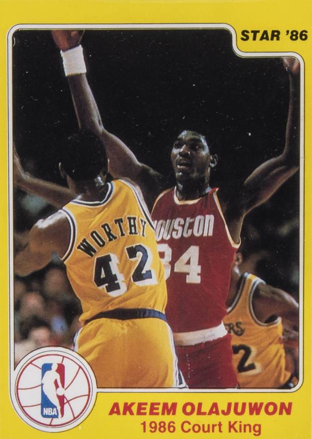 1986 Star Court Kings Hakeem Olajuwon #25 Basketball Card