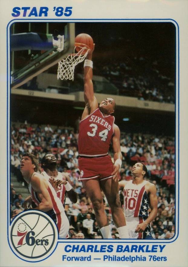 1985 Star Team Supers 5x7 Charles Barkley #8 Basketball Card