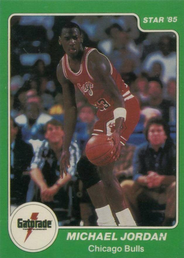 1985 Star Gatorade Michael Jordan #7 Basketball Card
