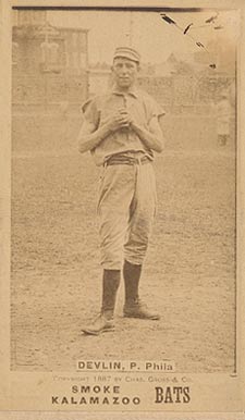 1887 Kalamazoo Bats Jim Devlin # Baseball Card