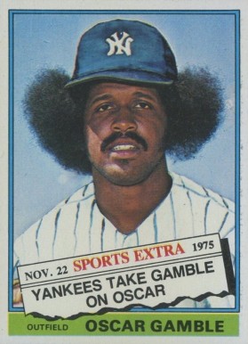 1976 Topps Traded Oscar Gamble #74T Baseball Card