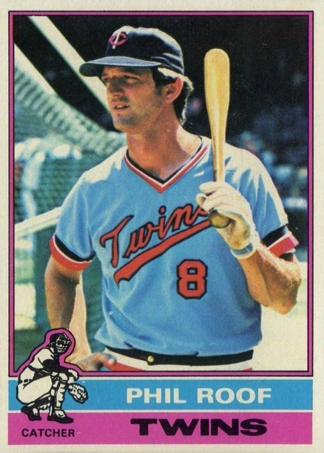 1976 Topps Phil Roof #424 Baseball Card
