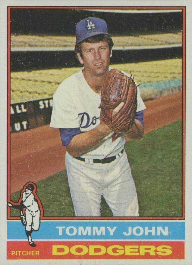 1976 Topps Tommy John #416 Baseball Card
