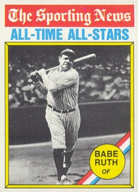 1976 Topps Babe Ruth #345 Baseball Card