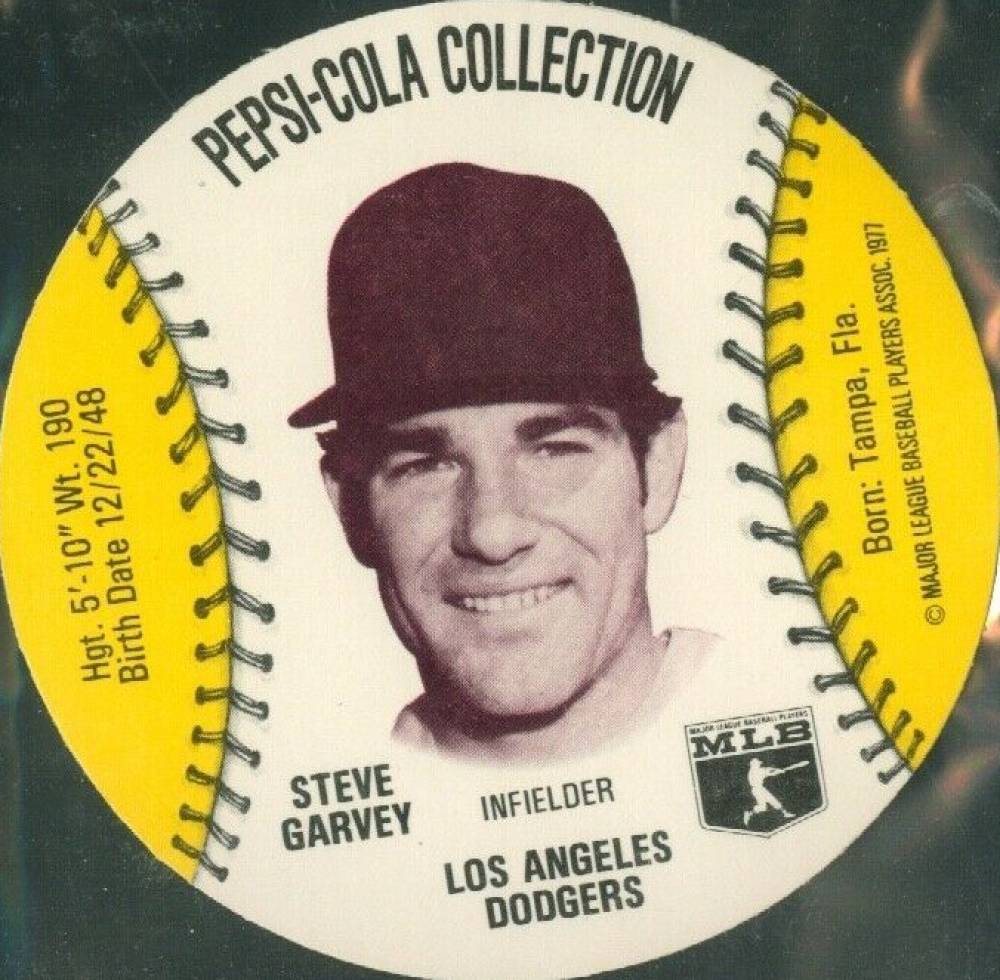 1977 Pepsi-Cola Baseball Stars Discs Steve Garvey # Baseball Card