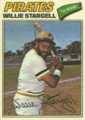 1977 Topps Cloth Stickers Willie Stargell #45 Baseball Card