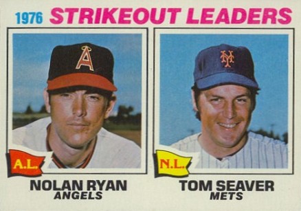 1977 Topps Strikeout Leaders #6 Baseball Card