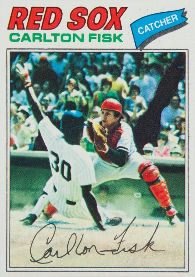 1977 Topps Carlton Fisk #640 Baseball Card