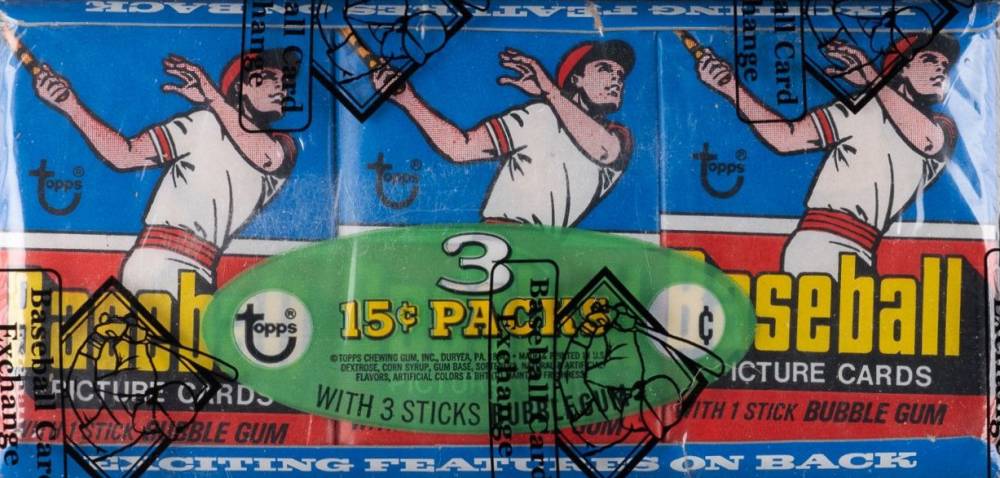 1977 Topps Wax Pack Tray #WPT Baseball Card