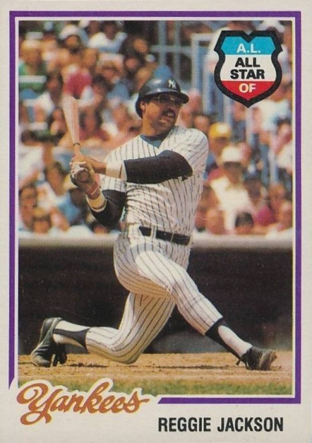 1978 Burger King Yankees Reggie Jackson #21 Baseball Card