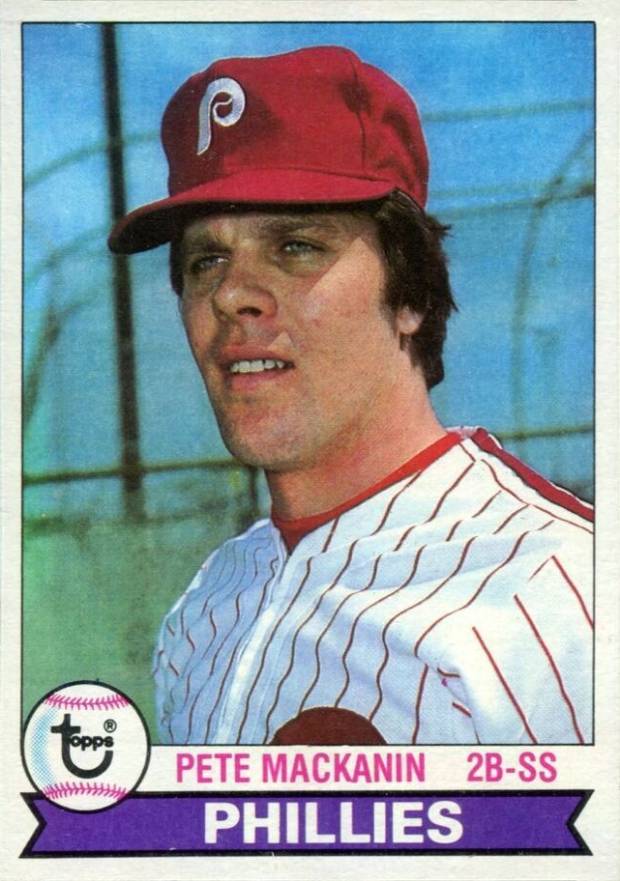 1979 Burger King Phillies Pete Mackanin #17 Baseball Card