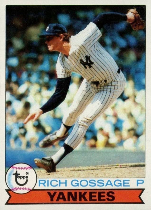 1979 Burger King Yankees Rich Gossage #10 Baseball Card