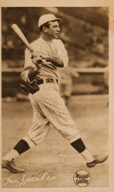 1914 Boston Garter Sepia Tris Speaker #9 Baseball Card