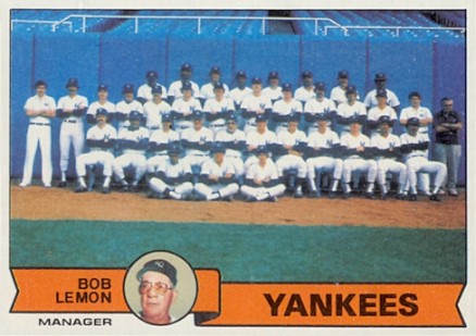 1979 Topps New York Yankees Team #626 Baseball Card