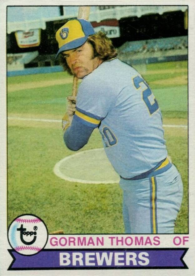 1979 Topps Gorman Thomas #376 Baseball Card