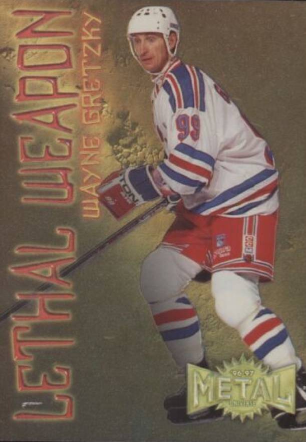 1996 Metal Universe Lethal Weapon Wayne Gretzky #6 Hockey Card