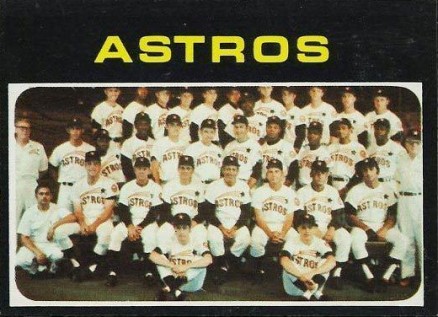 1971 Topps Houston Astros Team #722 Baseball Card