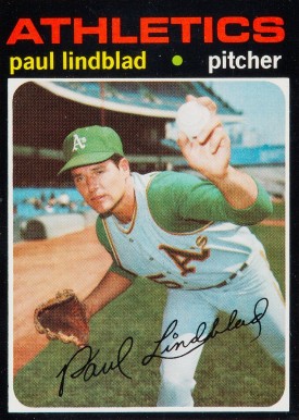1971 Topps Paul Lindblad #658 Baseball Card