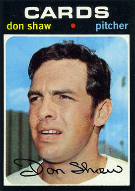 1971 Topps Don Shaw #654 Baseball Card