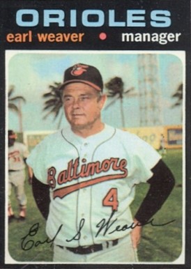 1971 Topps Earl Weaver #477 Baseball Card