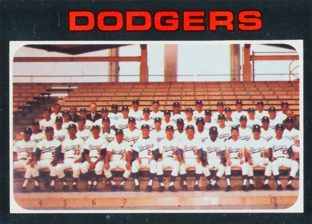 1971 Topps Los Angeles Dodgers Team #402 Baseball Card