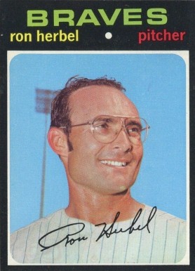 1971 Topps Ron Herbel #387 Baseball Card