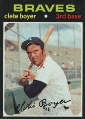 1971 Topps Clete Boyer #374 Baseball Card