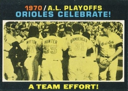 1971 Topps Orioles Celebrate #198 Baseball Card