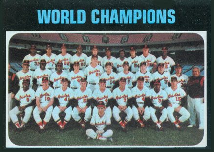 1971 Topps World Champions #1 Baseball Card