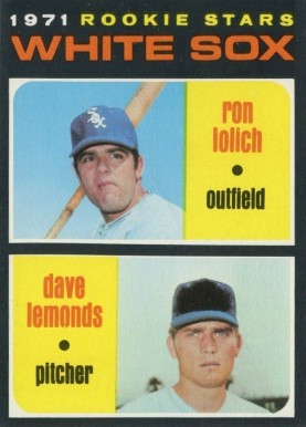1971 Topps Rookie Stars White Sox #458 Baseball Card
