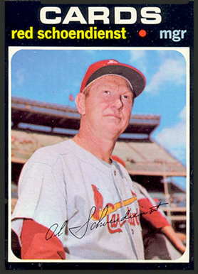 1971 Topps Red Schoendienst #239 Baseball Card