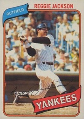 1980 Topps Reggie Jackson #600 Baseball Card